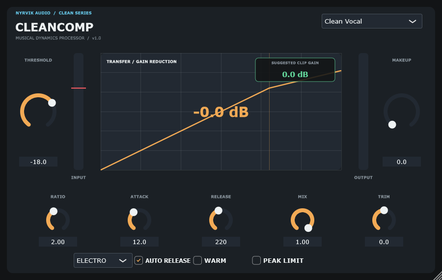NYRVIK CleanComp compressor plugin interface